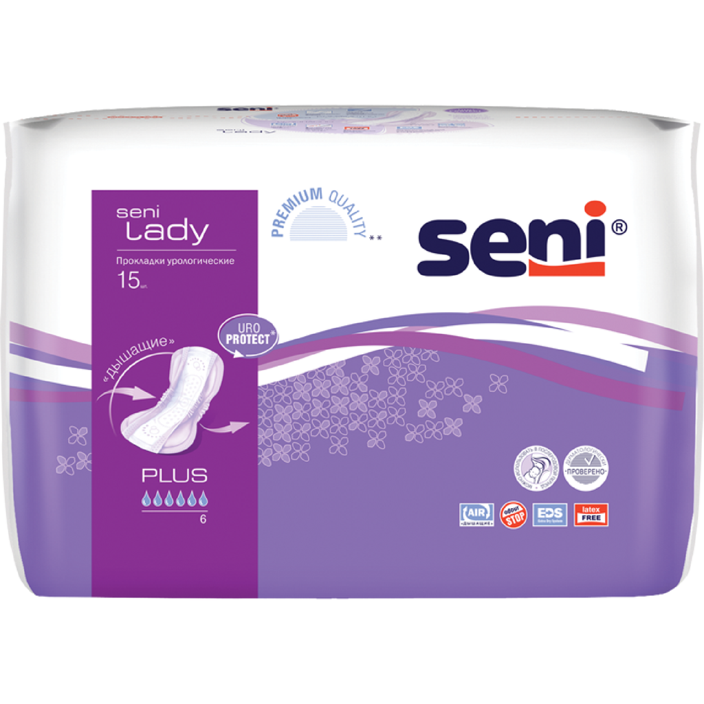 фото упаковки Seni Lady Plus прокладки урологические
