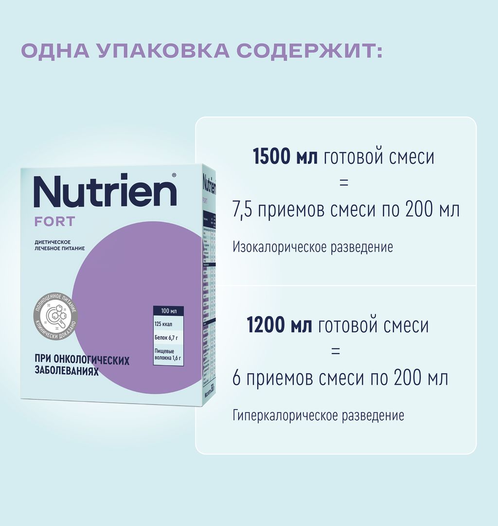 Nutrien Fort, смесь сухая, с нейтральным вкусом, 350 г, 1 шт.