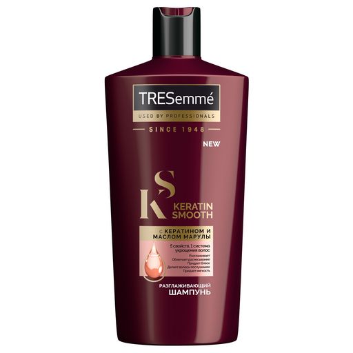 фото упаковки Tresemme keratin smooth шампунь разглаживающий