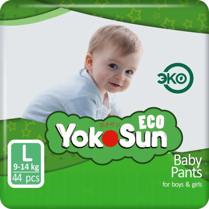 фото упаковки Yokosun Eco Подгузники-трусики детские