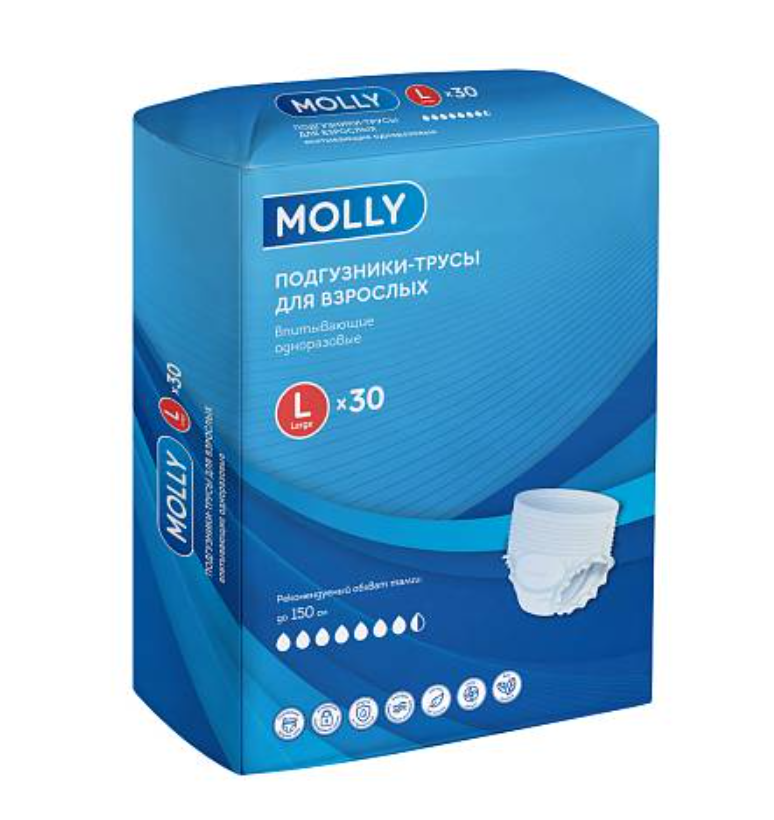 фото упаковки Molly Подгузники-трусы для взрослых
