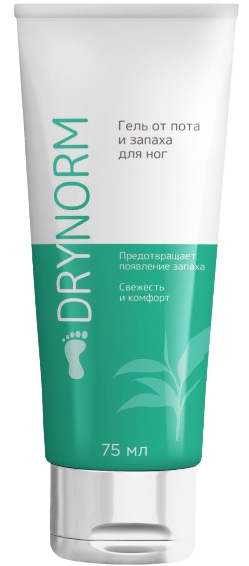 фото упаковки DryNorm Гель для ног от пота и запаха