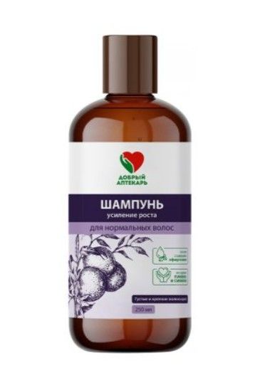 фото упаковки Добрый Аптекарь Шампунь Усиление роста, шампунь, для нормальных волос, 250 мл, 1 шт. фото упаковки Добрый Аптекарь Шампунь Усиление роста