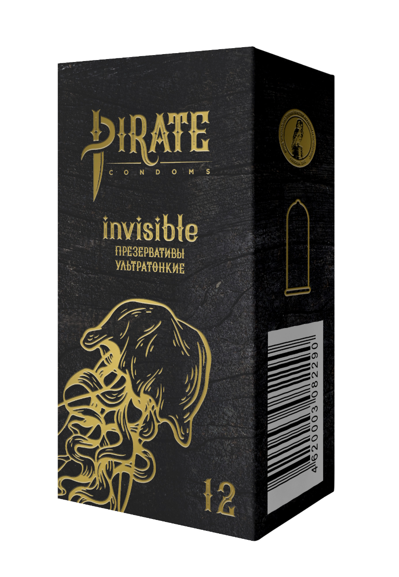 фото упаковки Pirate Презервативы invisible