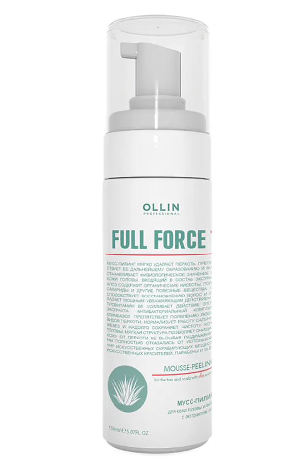 фото упаковки Ollin Prof Full Force Мусс-пилинг для волос и кожи головы