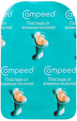 фото упаковки Compeed пластырь от влажных мозолей на ногах