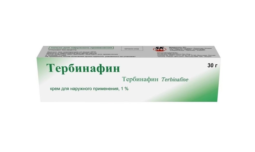 фото упаковки Тербинафин, 1%, крем для наружного применения, 30 г, 1 шт. фото упаковки Тербинафин