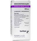 Моксифлоксацин, 1.6 мг/мл, раствор для инфузий, 250 мл, 1 шт.