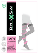 Relaxsan Stay-up lady Чулки компрессионные 1 класс компрессии, р. 3, арт. 960А (15-21 mm Hg), черного цвета, пара, 1 шт.