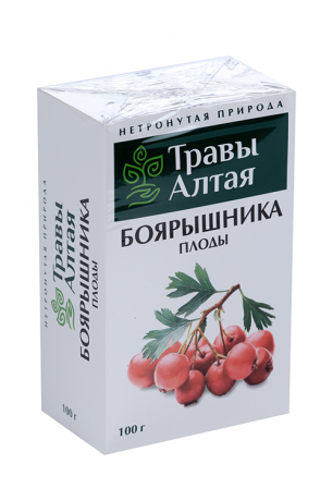 Травы Алтая Боярышника плоды, сырье растительное, 100 г, 1 шт.