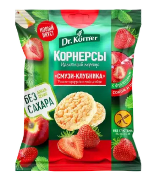 Доктор Кернер Хлебцы кукурузно-рисовые мини, хлебцы, 40 г, 1 шт.