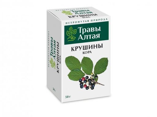 Травы Алтая Крушины кора, сырье растительное, 50 г, 1 шт.