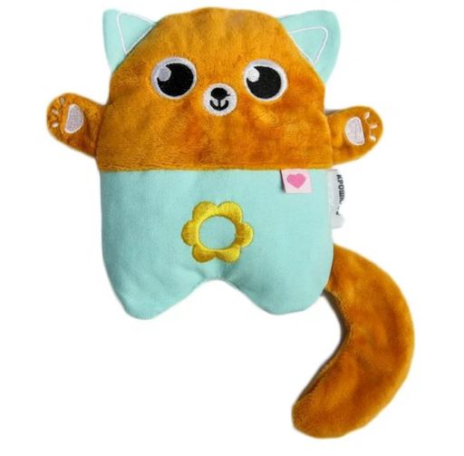 Крошка Я Игрушка-грелка с вишневыми косточками развивающая Котик, игрушка, 1 шт.