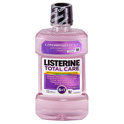 Listerine Total Care ополаскиватель для полости рта, раствор для полоскания полости рта, 250 мл, 1 шт.