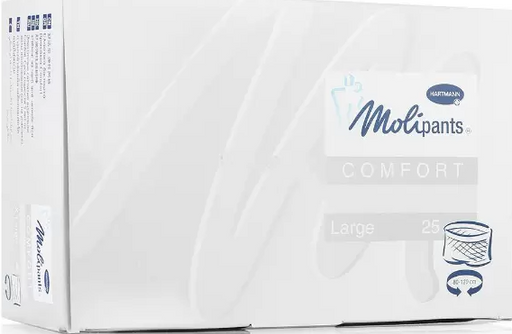 MoliPants Comfort штанишки для фиксации прокладок, Large (обхват бедер 80-120 см), для фиксации прокладок Molimed и Moliform, 25 шт.