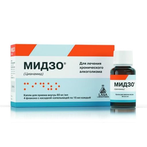 Мидзо, 60 мг/мл, капли для приема внутрь, 15 мл, 4 шт.
