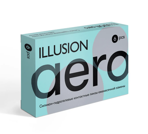 Illusion Aero Линзы контактные ежемесячной замены, -2.75, 8.6, 6 шт.