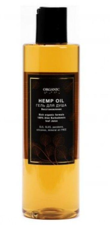 Organic Guru Hemp oil Гель для душа Восстановление, гель для душа, с маслом семян конопли, 250 мл, 1 шт.