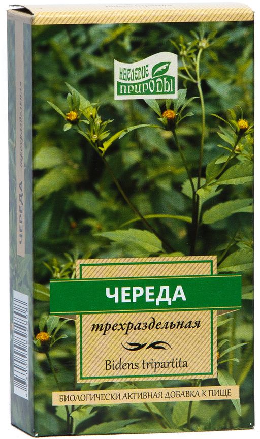 Наследие природы Череда трехраздельная, сырье растительное измельченное, 50 г, 1 шт.