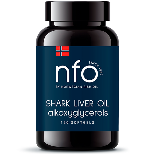 NFO Омега-3 Жир печени акулы, капсулы, 120 шт.