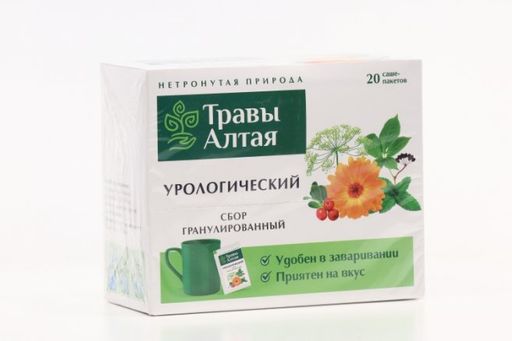 Травы Алтая Урологический сбор, фиточай, гранулированный, 8 г, 20 шт.