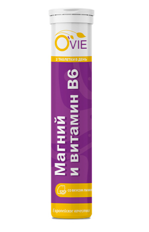 Ovie Магний и витамин B6, таблетки шипучие, 20 шт.