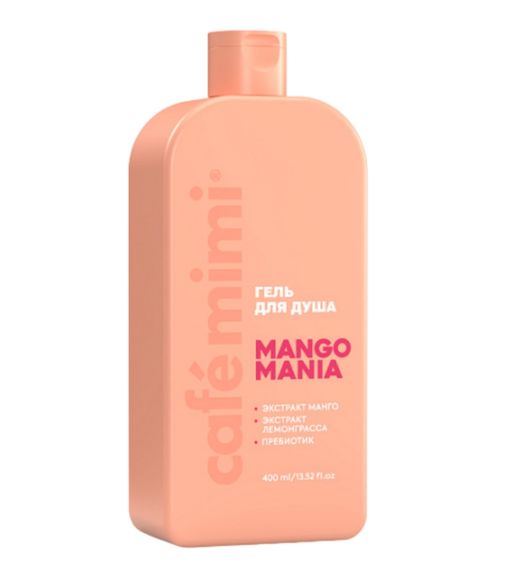 Cafe mimi Colours Гель для душа Mango mania, гель для душа, 400 мл, 1 шт.
