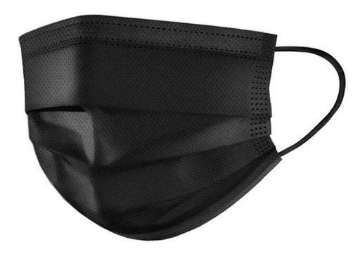Клинса маска медицинская одноразовая трехслойная, черного цвета, 5 шт.