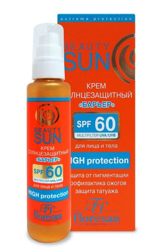 Floresan Beauty Sun Крем солнцезащитный SPF60, крем, 75 мл, 1 шт.
