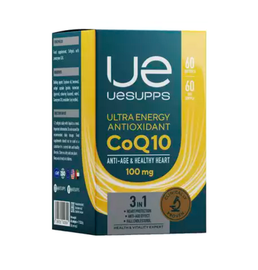UESUPPS Ultra Energy Антиоксидант Коэнзим Q10, капсулы, 60 шт.